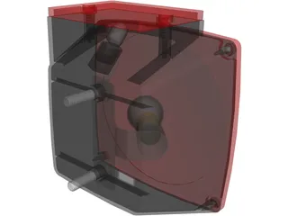 Trailer Tail Light 3D Model preview