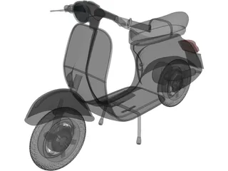 Scooter Vespa 3D Model preview