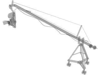 Camera on Crane 3D Model preview