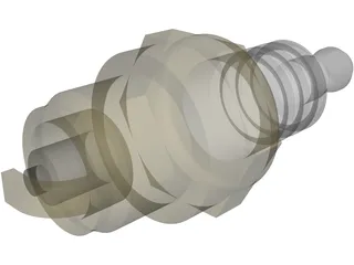 Spark Plug 3D Model preview
