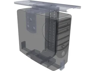 PC Desktop Case 3D Model preview