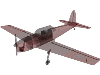 de Havilland Canada DHC-1 Chipmunk 3D Model preview