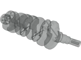 Crankshaft 3D Model preview