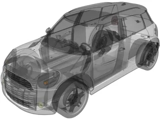 Mini Cooper Countryman 3D Model preview