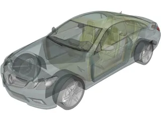 Mercedes-Benz E500 C207 Coupe 3D Model preview