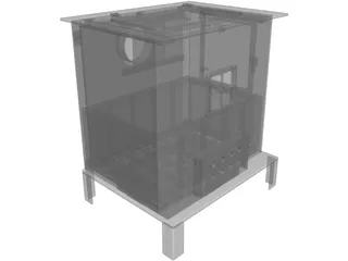 Wood Stove 3D Model preview
