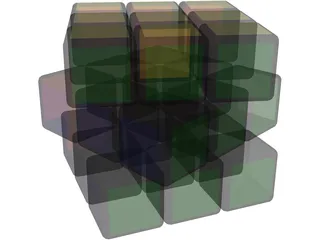 Rubic Cube 3D Model preview
