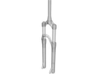 650B Suspension Fork 3D Model preview