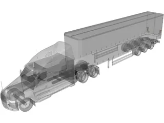 Peterbilt 379 3D Model preview