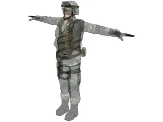Soldier 3D Model preview