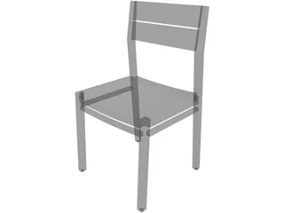Ethnicraft EX1 Chair 3D Model preview