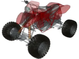 Quad 4x4 3D Model preview