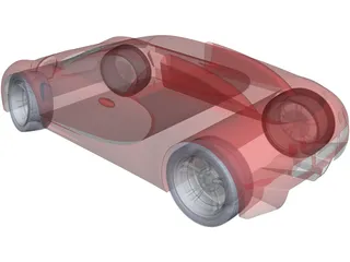 Bugatti Veyron 3D Model preview