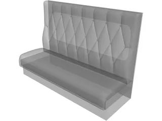 White One Sofa 3D Model preview