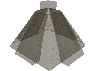 Chichen Itza Pyramid 3D Model preview