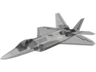 F-22 Raptor 3D Model preview