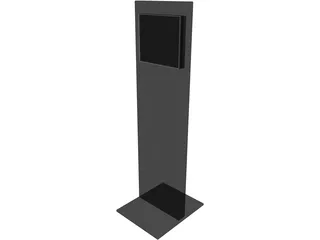Touch Screen Pole 3D Model preview