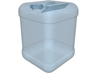 Plastic Container 20lt 3D Model preview