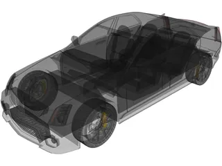Cadillac CTS-V (2009) 3D Model preview