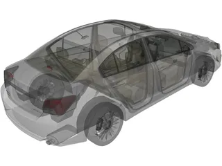 Subaru Impreza (2013) 3D Model preview