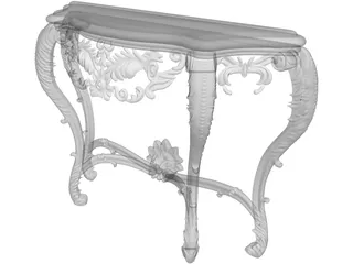 Bathroom Table 3D Model preview