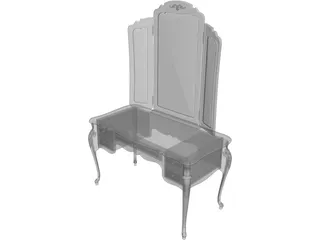 Bathroom Cabinet 3D Model preview