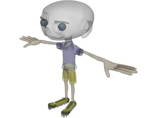 Cartoon Boy 3D Model preview