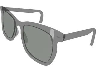 Rayban Sun Glasses 3D Model preview