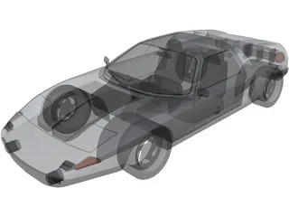 Mercedes-Benz C111-II Concept 3D Model preview