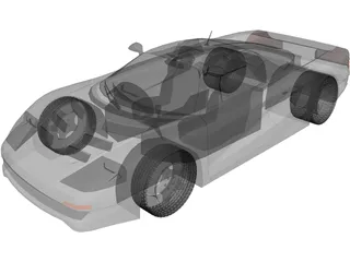 Mercedes-Benz C112 Concept 3D Model preview