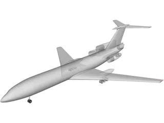 Tupolev Tu-154 3D Model preview