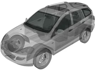 SsangYong Kyron (2011) 3D Model preview