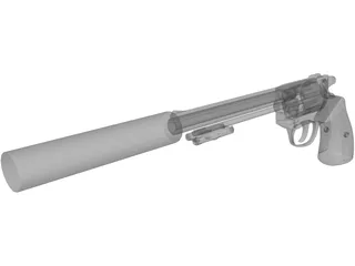 .44 Magnum Silenced 3D Model preview