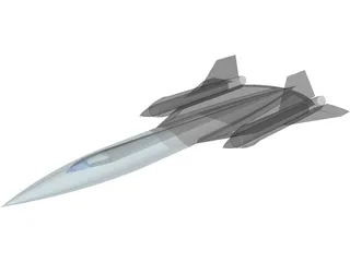 Lockheed SR-71 Blackbird 3D Model preview