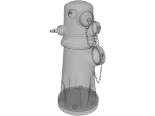 Fire Hydrant 3D Model preview