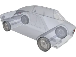 Zastava 101 3D Model preview