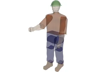 Operator Worker 3D Model preview