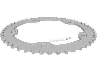 Bike Sprocket 48T 3D Model preview