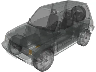 Suzuki Vitara 3-doors (1989) 3D Model preview