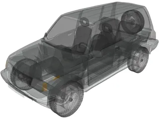Suzuki Vitara 5-doors (1990) 3D Model preview