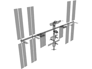 International Space Station 3D Model preview