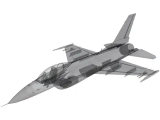 F-16C Fighting Falcon 3D Model preview
