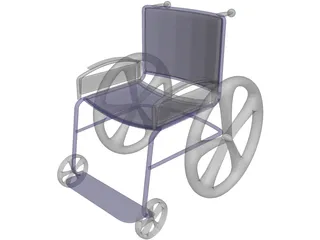 Wheelchair 3D Model preview