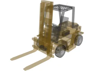 Forklift 3D Model preview