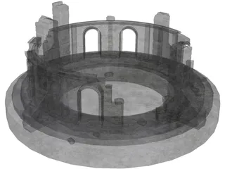 Ruins 3D Model preview