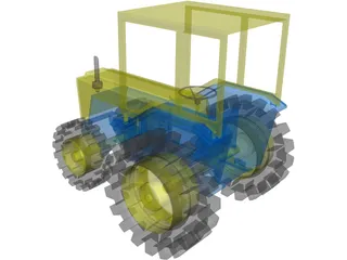 Tractor 3D Model preview