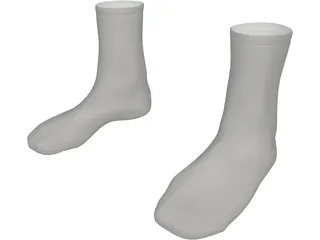 Socks 3D Model preview