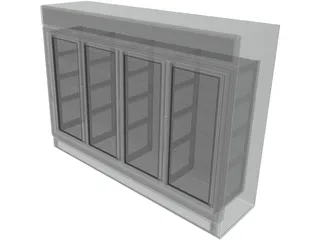 Store Fridge 3D Model preview