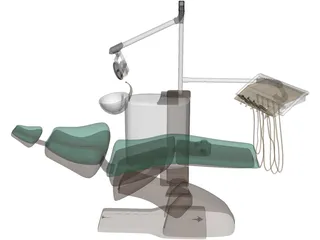 Dental Chair 3D Model preview