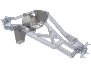 Polaris Outlaw 500 Rear Suspension 3D Model preview